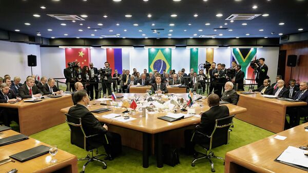Seção da Cúpula do BRICS no Itamaraty, em Brasília, em 14 de novembro de 2019 - Sputnik Brasil