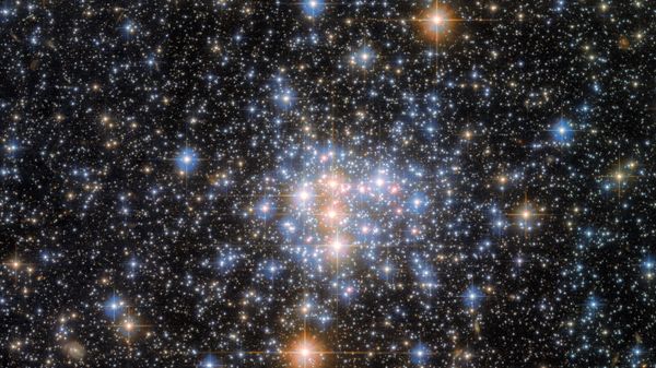 O Telescópio Espacial Hubble mostrou uma pequena porção da Pequena Nuvem de Magalhães, uma galáxia anã e uma das vizinhas mais próximas da Via Láctea, localizada a cerca de 200 mil anos-luz da Terra - Sputnik Brasil