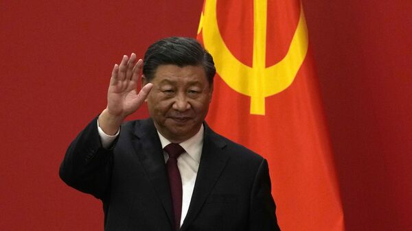 Presidente chinês, Xi Jinping durante evento em Pequim - Sputnik Brasil