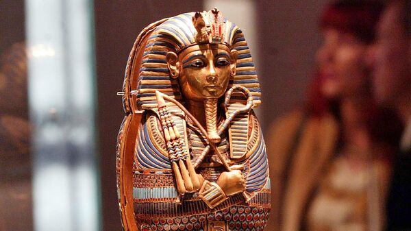 Miniatura do sarcófago do faraó egípcio Tutancâmon (foto de arquivo) - Sputnik Brasil