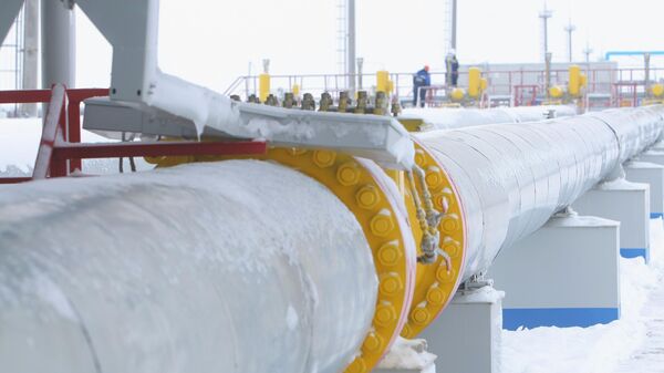 Gasoduto na estação de gás Sudzha perto da fronteira ucraniana, região de Kursk, Rússia - Sputnik Brasil