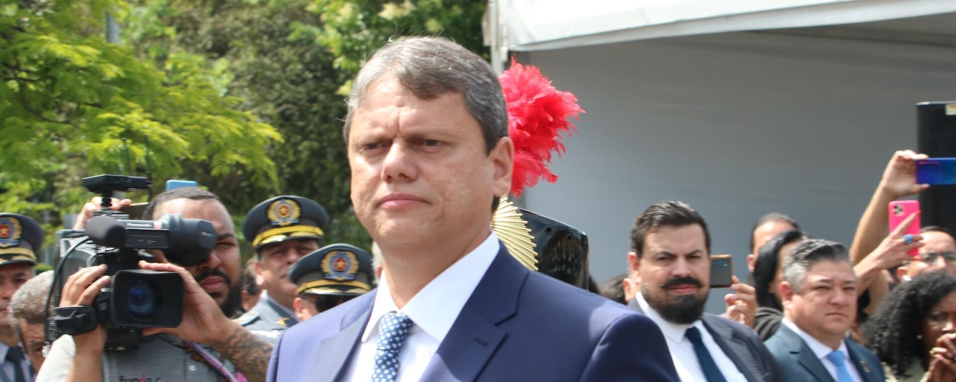 Tarcísio de Freitas (Republicanos) durante a cerimônia de posse como governador de São Paulo, no dia 1º de janeiro de 2023 - Sputnik Brasil, 1920, 09.07.2023
