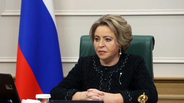 Valentina Matvienko, presidente do Conselho de Federação da Rússia, durante reunião do Conselho do Fórum de Mulheres Eurasiático, foto publicada em 6 de dezembro de 2022 - Sputnik Brasil