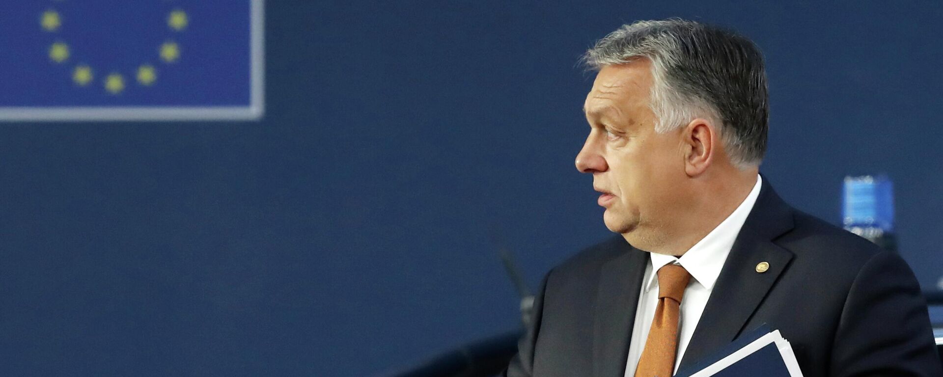 O primeiro-ministro da Hungria, Viktor Orbán, chega para uma cúpula da União Europeia (UE) em Bruxelas, 22 de outubro de 2021 - Sputnik Brasil, 1920, 30.05.2024