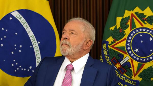 O presidente do Brasil, Luiz Inácio Lula da Silva, conduz a primeira reunião ministerial do novo mandato, no Palácio da Alvorada. Brasília, Brasil, 6 de janeiro de 2023 - Sputnik Brasil