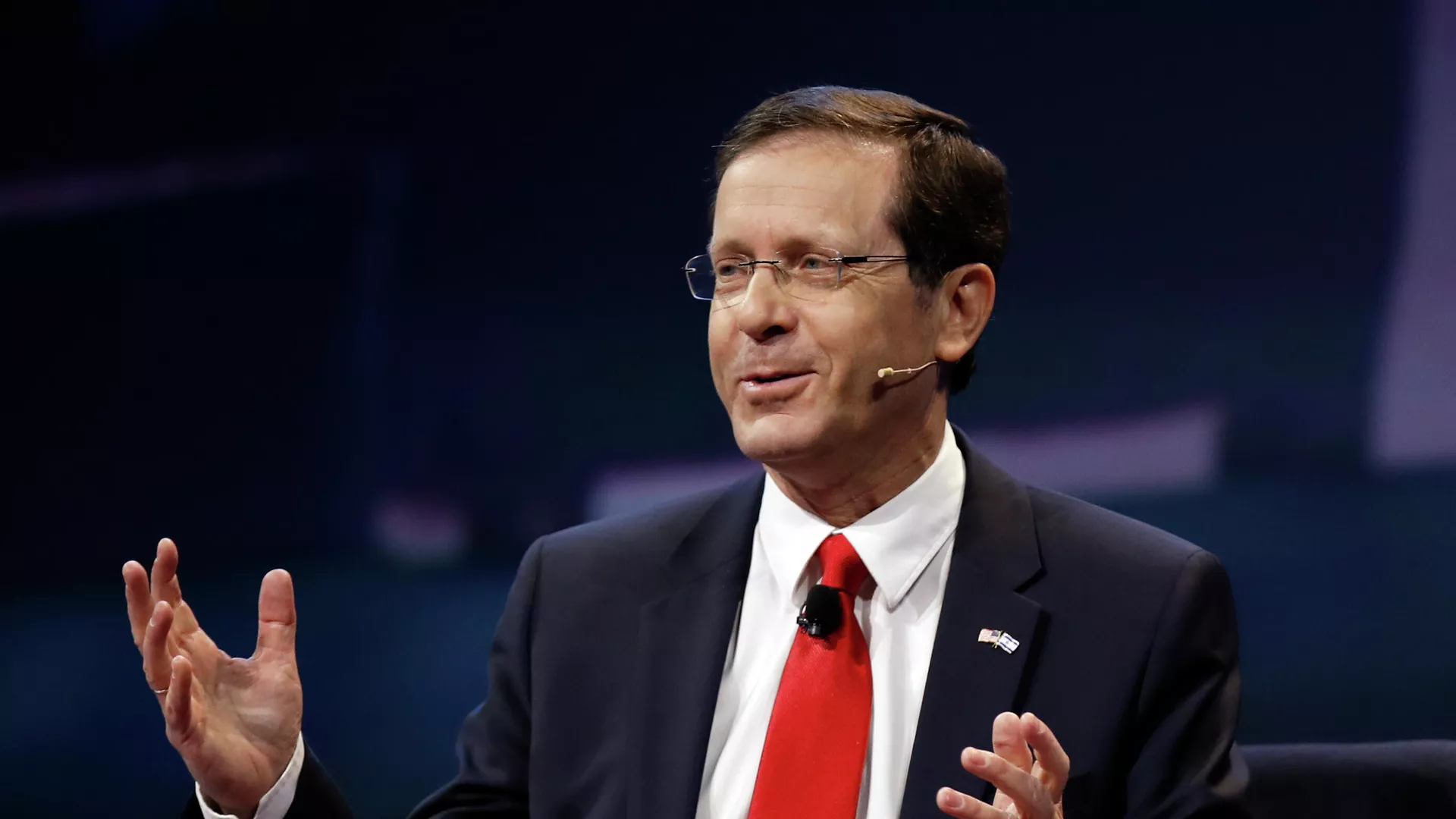 Foto de arquivo: Isaac Herzog fala na Conferência de Política AIPAC, em Washington, 27 de março de 2017 - Sputnik Brasil, 1920, 17.11.2024