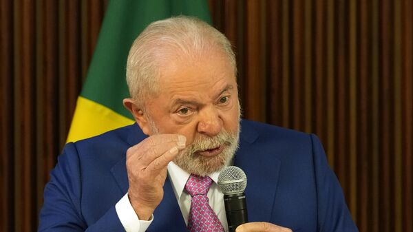 Luiz Inácio Lula da Silva durante sua primeira reunião ministerial, no Palácio da Alvorada. Brasília, Brasil, 6 de janeiro de 2023 - Sputnik Brasil