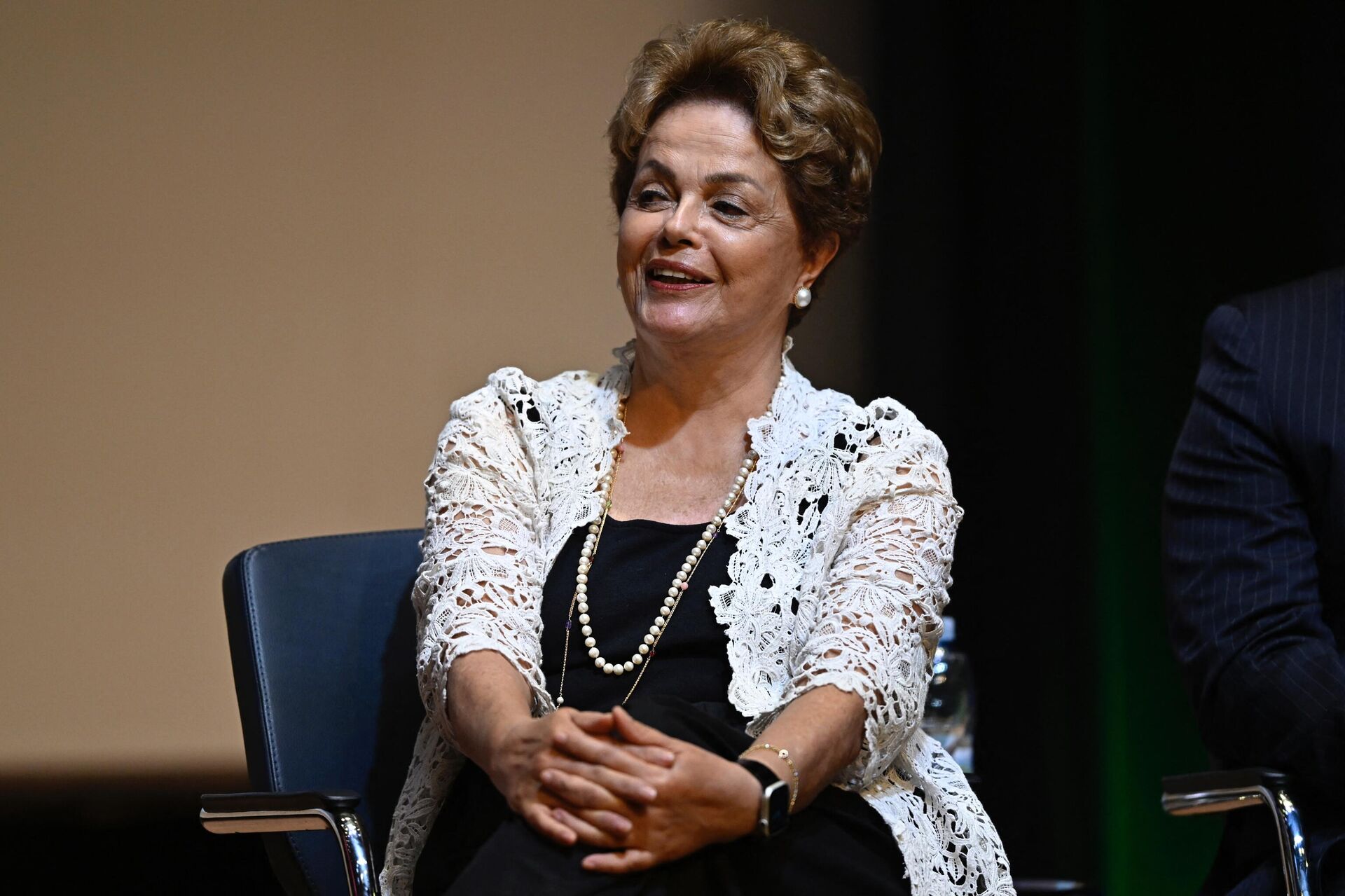 Ex-presidente brasileira Dilma Rousseff participa da cerimônia de posse de Aloizio Mercadante como presidente do Banco Nacional de Desenvolvimento Econômico e Social (BNDES) na sede do BNDES no Rio de Janeiro, Brasil, em 6 de fevereiro de 2023