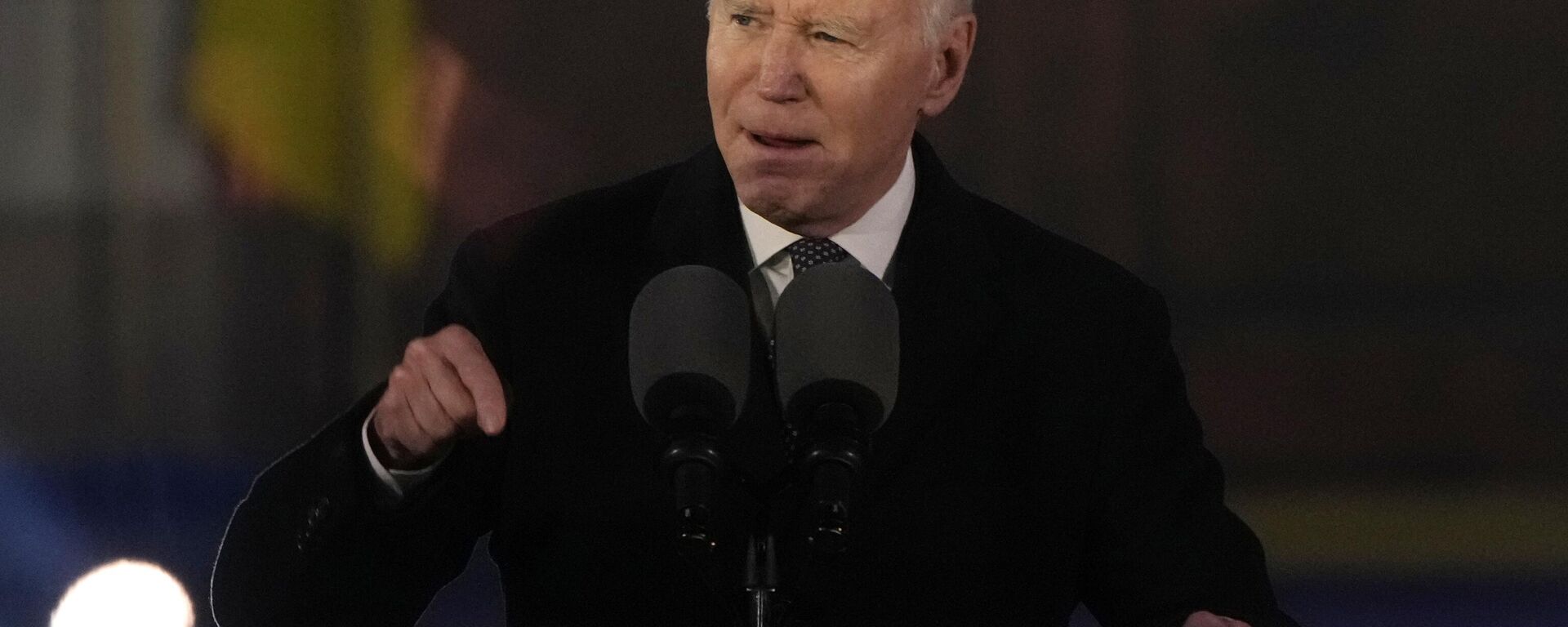 Presidente dos EUA, Joe Biden fala em Varsóvia, na Polônia, em 21 de fevereiro de 2023 - Sputnik Brasil, 1920, 03.06.2024