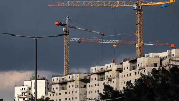 Construção de assentamentos judaicos em Ramat Shlomo, em uma parte de Jerusalém Oriental anexada por Israel, 15 de janeiro de 2023 - Sputnik Brasil