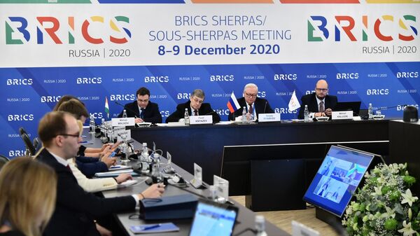 Encontro do BRICS com a liderança russa em Moscou. 9 de dezembro de 2020 - Sputnik Brasil
