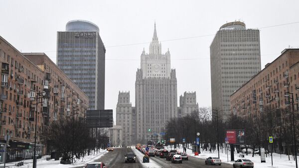 Prédio do Ministério das Relações Exteriores russo em Moscou, Rússia, foto publicada em 19 de fevereiro de 2023 - Sputnik Brasil
