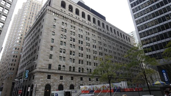 Prédio do Banco de Reserva Federal de Nova York em Manhattan, EUA - Sputnik Brasil