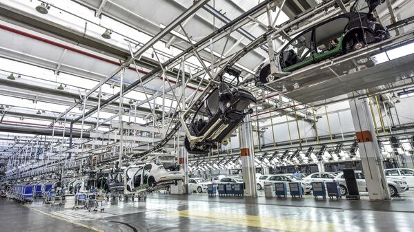 Fábrica da montadora de veículos Volkswagen, em Taubaté, São Paulo, 26 de julho de 2018 - Sputnik Brasil