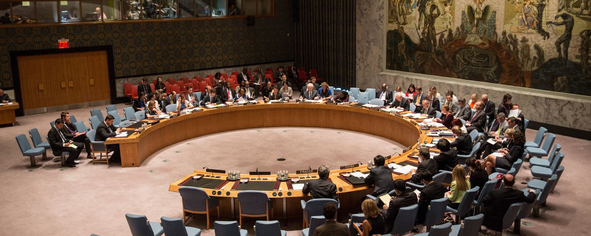 O Conselho de Segurança das Nações Unidas (CSNU) se reúne em Nova York, sobre o conflito ucraniano-russo em andamento, 28 de agosto de 2014 - Sputnik Brasil, 1920, 27.03.2023