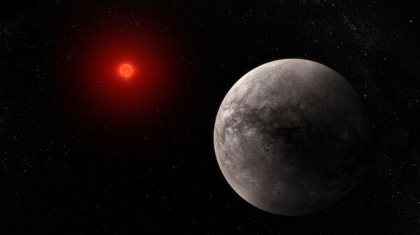 Ilustração mostra como poderia ser visto o exoplaneta rochoso quente TRAPPIST-1 b - Sputnik Brasil