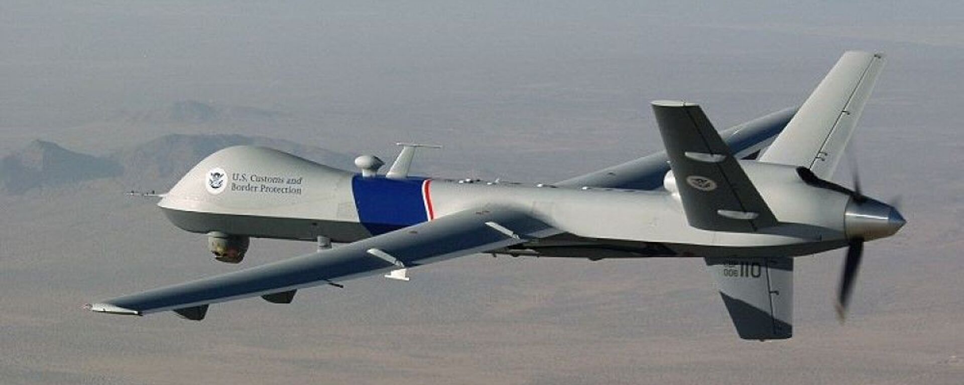 Um drone da General Atomics, MQ-9 Reaper, operado pela Alfândega e Proteção de Fronteiras dos EUA - Sputnik Brasil, 1920, 28.03.2023