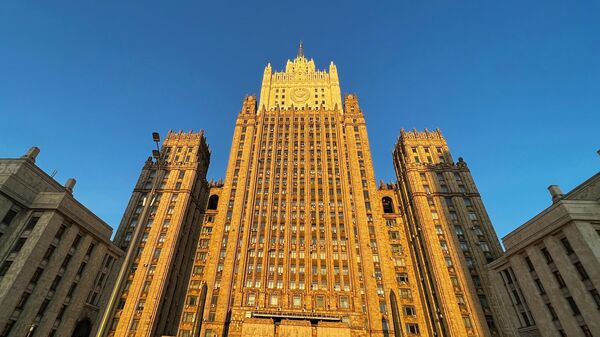 Prédio do Ministério das Relações Exteriores russo em Moscou, Rússia, foto publicada em 19 de março de 2023 - Sputnik Brasil