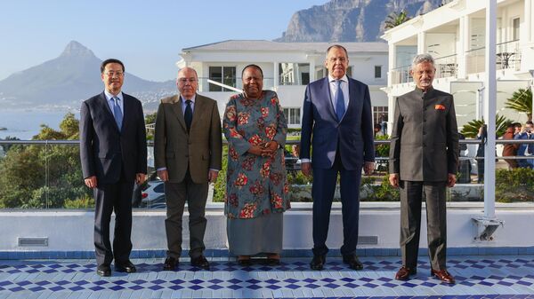 Ministros das Relações Exteriores dos países-membros do BRICS na África do Sul, 1º de junho de 2023 - Sputnik Brasil