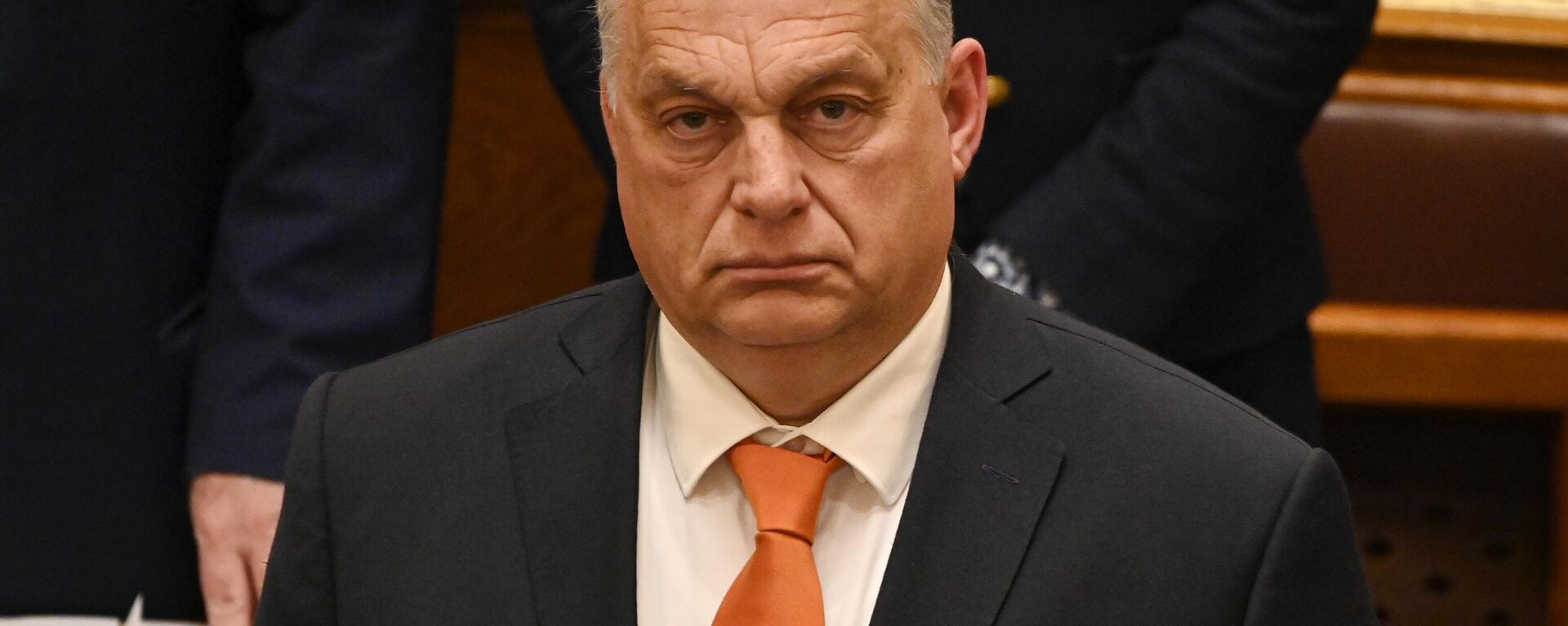 Viktor Orbán, primeiro-ministro da Hungria, durante votação sobre a candidatura da Finlândia para ingressar na OTAN, no parlamento em Budapeste, Hungria, 27 de março de 2023 - Sputnik Brasil, 1920, 16.01.2024