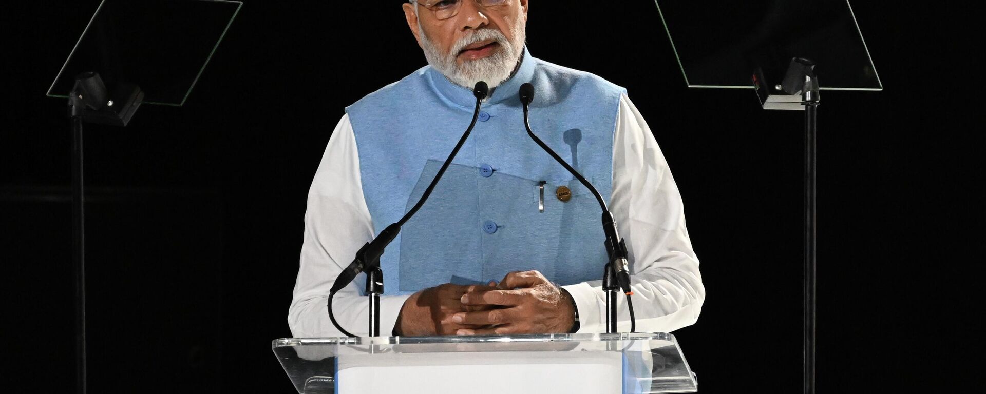 O primeiro-ministro indiano, Narendra Modi, discursa na 15ª Cúpula do BRICS em Joanesburgo, África do Sul, 22 de agosto de 2023 - Sputnik Brasil, 1920, 15.08.2025