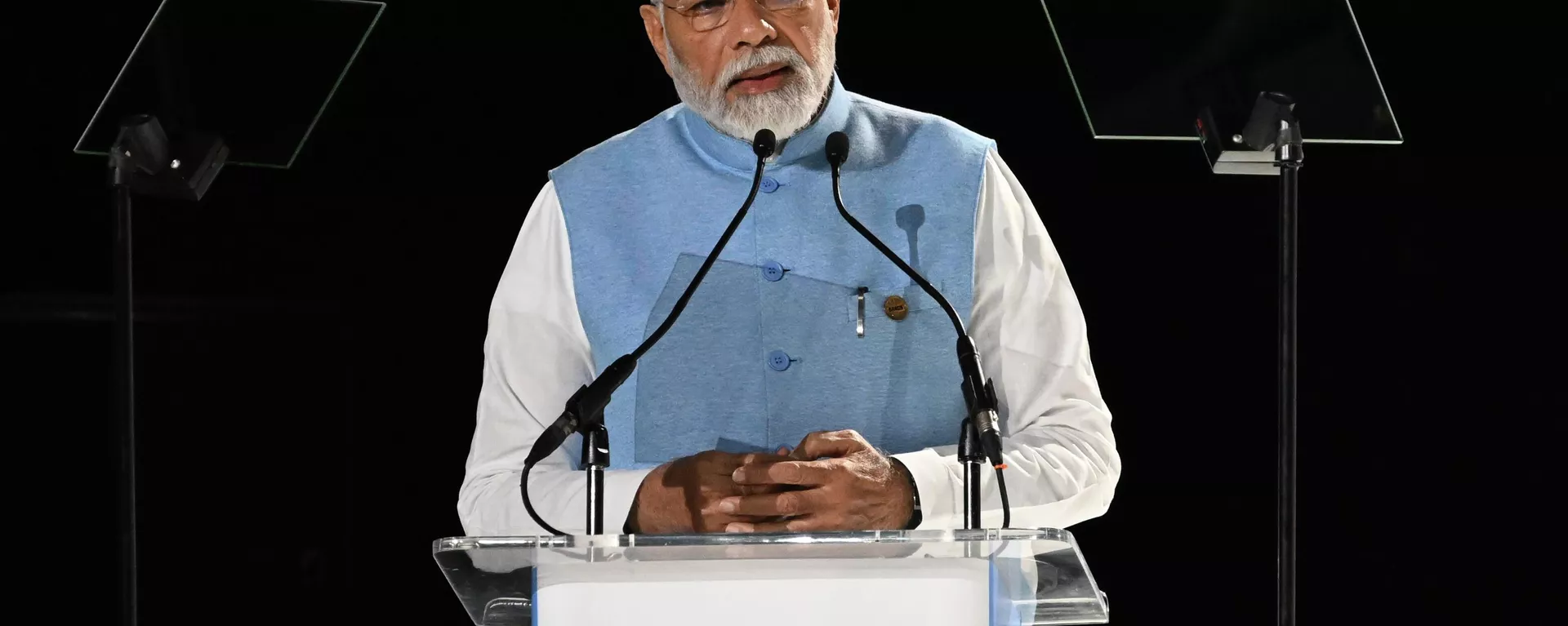 O primeiro-ministro indiano, Narendra Modi, discursa na 15ª Cúpula do BRICS em Joanesburgo, África do Sul, 22 de agosto de 2023 - Sputnik Brasil, 1920, 15.08.2025