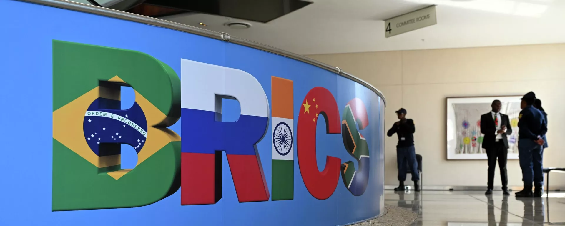 Logotipo do BRICS em Joanesburgo - Sputnik Brasil, 1920, 03.09.2024