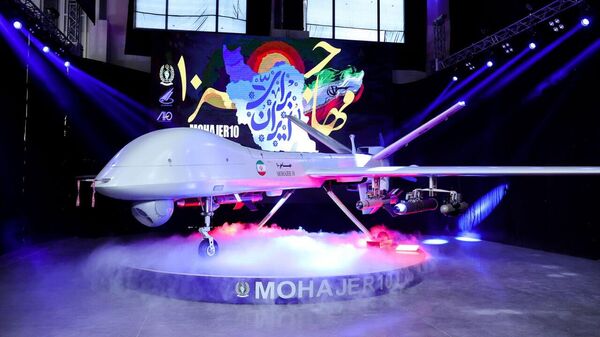 Veículo aéreo não tripulado iraniano Mohajer-10 - Sputnik Brasil