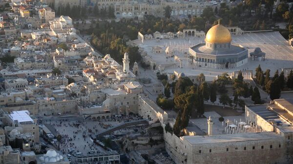 Vista aérea da antiga cidade de Jerusalém - Sputnik Brasil