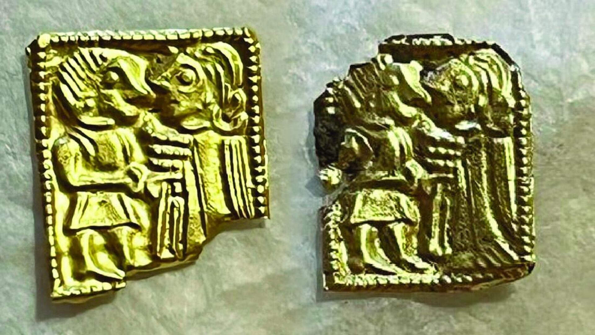 Tesouro de ouro dos primórdios da Idade Média descoberto na Noruega - Sputnik Brasil, 1920, 18.09.2023