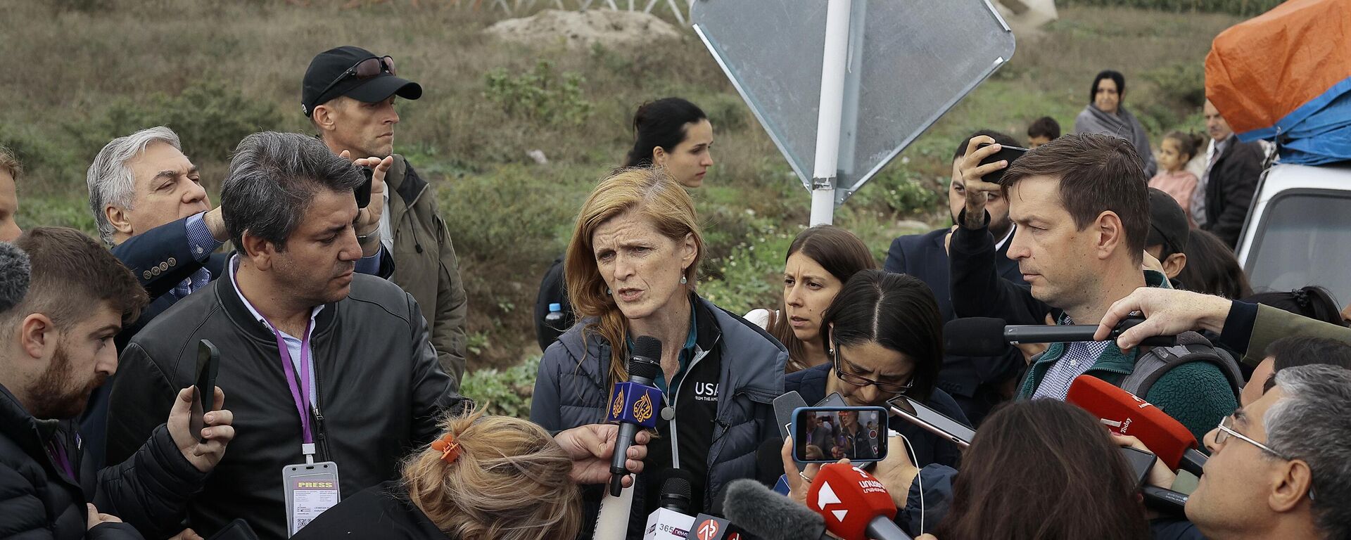 Samantha Power, chefe da Agência dos EUA para o Desenvolvimento Internacional (USAID), em Kornidzor, região de Syunik, na Armênia, em 26 de setembro de 2023 - Sputnik Brasil, 1920, 26.09.2023