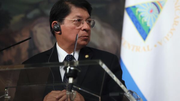 O ministro das Relações Exteriores da Nicarágua Denis Moncada, 30 de março de 2023 - Sputnik Brasil