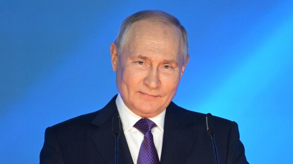 Presidente Vladimir Putin durante encontro com lideranças e autoridades da América Latina. Moscou, 29 de setembro de 2023 - Sputnik Brasil