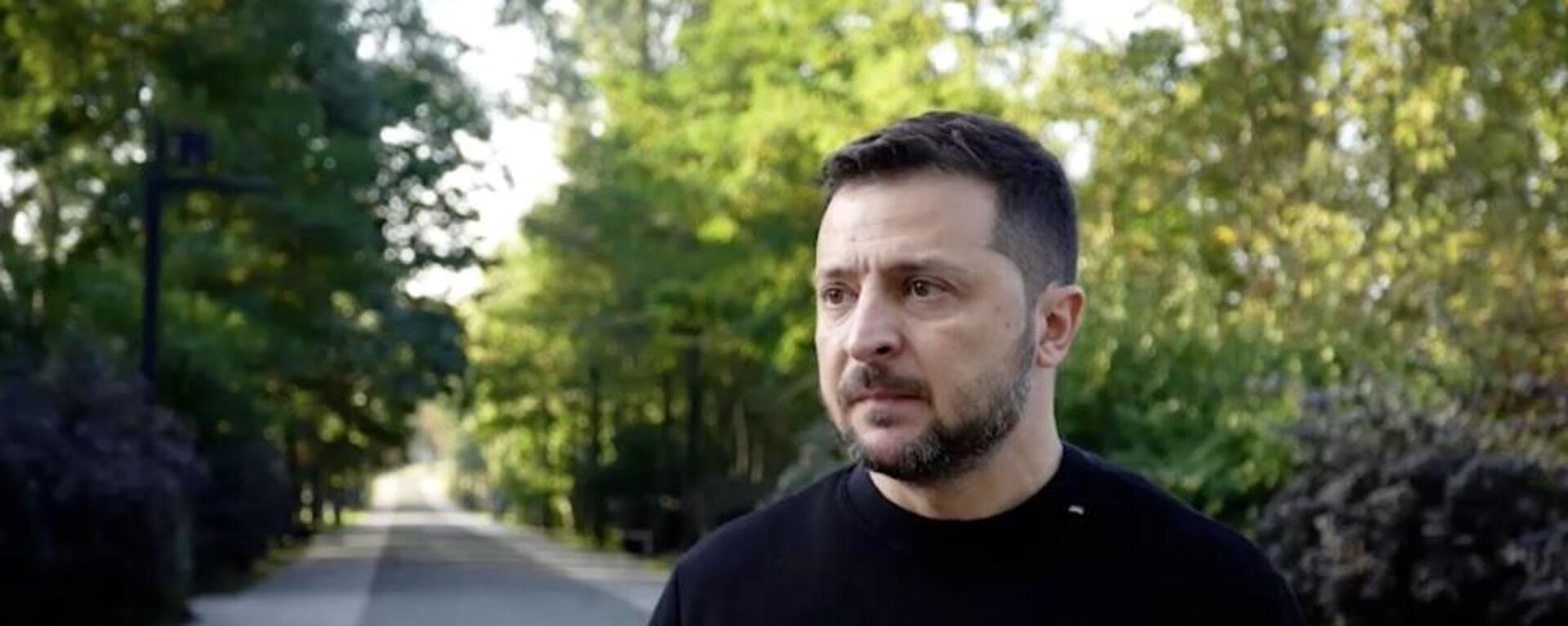 Vladimir Zelensky, presidente ucraniano, em entrevista durante homenagem às vítimas do massacre de Babi Yar. Kiev, Ucrânia, 29 de setembro de 2023 - Sputnik Brasil, 1920, 16.10.2023