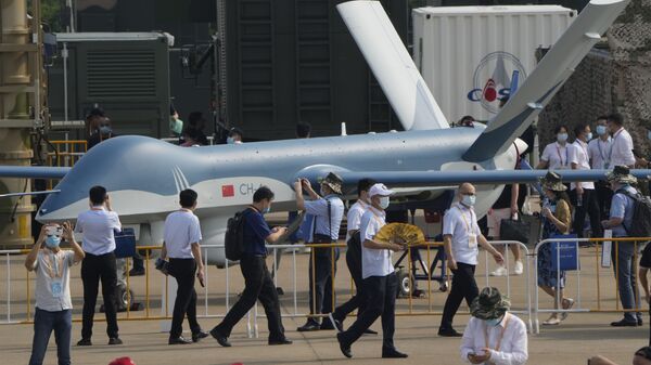 Дрон CH-4 на Airshow China в Чжухае, Китай - Sputnik Brasil