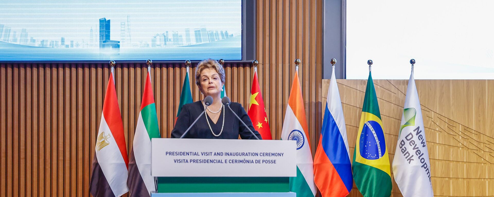 Reunião com a Presidência do Novo Banco de Desenvolvimento (NBD), Dilma Rousseff.  Xangai, 13 de abril de 2023 - Sputnik Brasil, 1920, 10.05.2024