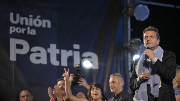 Candidato à presidência da Argentina, Sergio Massa - Sputnik Brasil