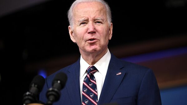 O presidente dos EUA, Joe Biden, faz comentários sobre sua agenda Bidenômica em Washington, DC, em 23 de outubro de 2023 - Sputnik Brasil