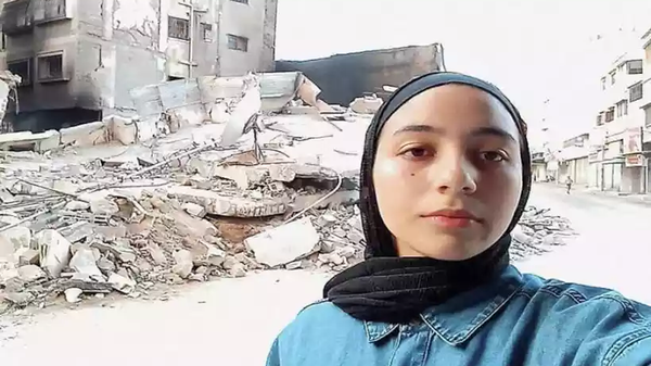 Shahd al-Banna, jovem brasileira residente de Gaza - Sputnik Brasil