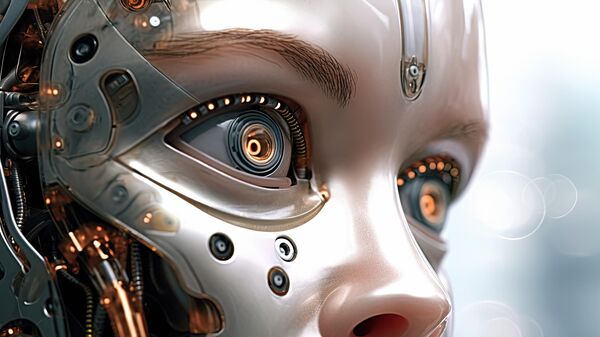 Representação de um robô humanoide  - Sputnik Brasil