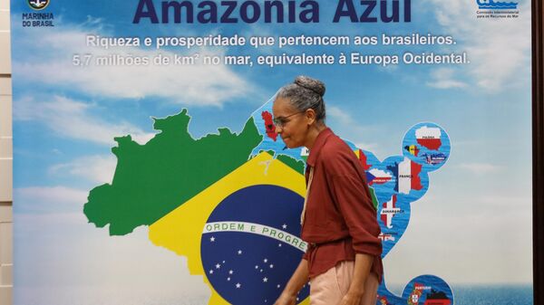 A ministra do Meio Ambiente e Mudança do Clima, Marina Silva, durante seminário que discute estratégias para a Amazônia Azul. Brasília (DF), 25 de setembro de 2023 - Sputnik Brasil
