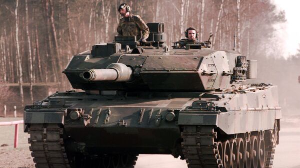 Tanque de batalha Leopard 2 - Sputnik Brasil