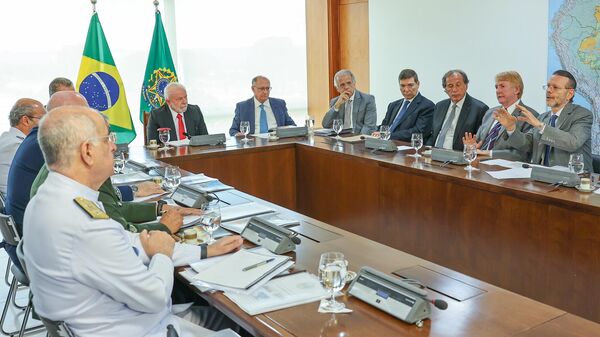 Reunião com Presidente da Fiesp, Ministro da Defesa, Comandante do Exército, Comandante da Marinha e Comandante da Aeronáutica, 20 de janeiro de 2023 - Sputnik Brasil