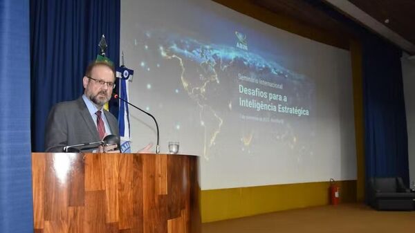 Marco Cepik durante evento da Agência Brasileira de Inteligência (Abin) - Sputnik Brasil