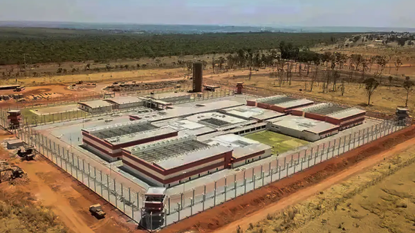 Fachada da Penitenciária de Segurança Máxima de Mossoró, que está em obras, no Rio Grande do Norte - Sputnik Brasil