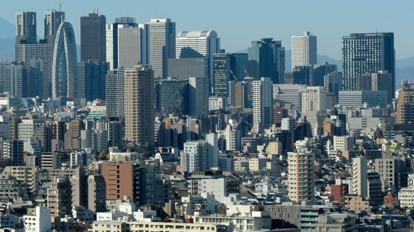 Panorama de arranha-céus no distrito comercial e empresarial de Shinjuku, em Tóquio. Japão, 21 de dezembro de 2020 - Sputnik Brasil