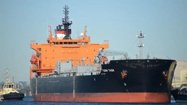 Imagem do navio-tanque de produtos químicos/petrolíferos Torm Thor, em 4 de outubro de 2016 - Sputnik Brasil