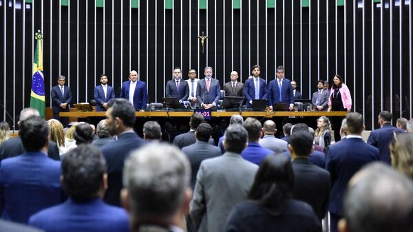 Plenário da Câmara dos Deputados. Ao centro, o presidente da Casa, Arthur Lira (PP-AL) - Sputnik Brasil