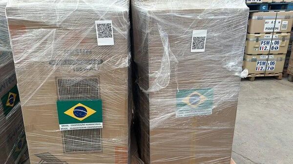 Ajuda humanitária do Brasil para Gaza - Sputnik Brasil