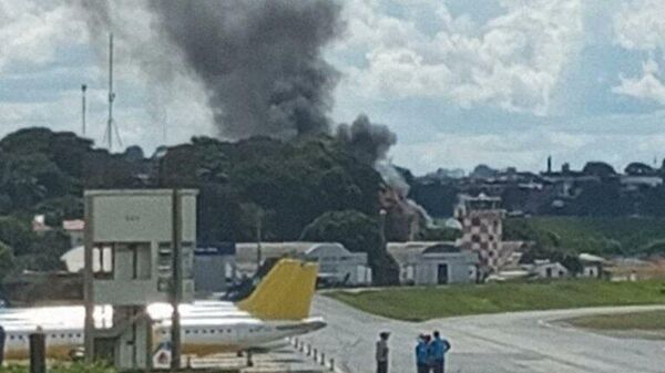 Avião cai em aeroporto em Belo Horizonte - Sputnik Brasil